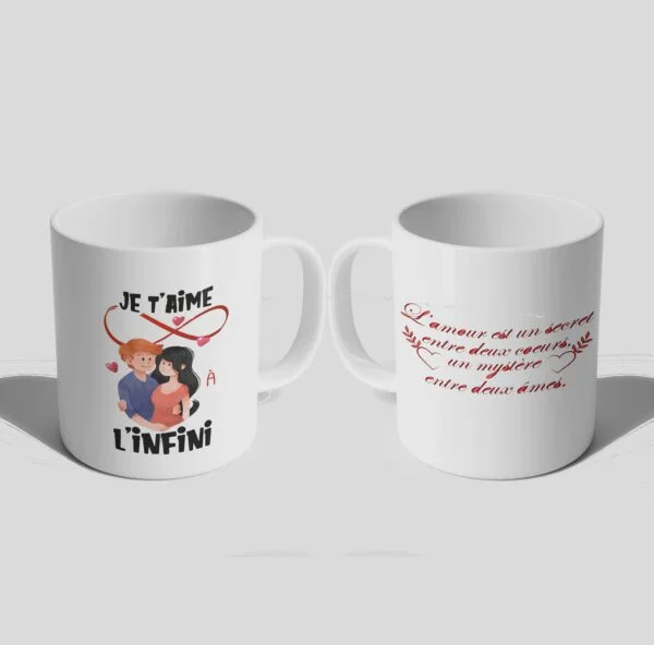 Tasse "Je t'aime à l'Infini" – Image 2